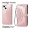 Mandala Bookcase voor de iPhone 15 - Rosé Goud