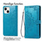 Mandala Bookcase voor de iPhone 15 - Turquoise