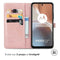 Mandala Bookcase voor de Motorola Moto G32 - Rosé Goud