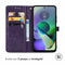 Mandala Bookcase voor de Motorola Moto G54 - Paars
