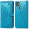 Mandala Bookcase voor de Motorola Moto G9 Power - Turquoise