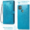 Mandala Bookcase voor de Motorola Moto G9 Power - Turquoise