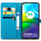 Mandala Bookcase voor de Motorola Moto G9 Power - Turquoise