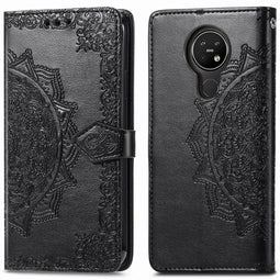 Mandala Bookcase voor de Nokia 3.4 - Zwart