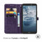 Mandala Bookcase voor de Nokia C2 2nd Edition - Paars
