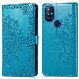 Mandala Bookcase voor de OnePlus Nord N10 5G - Turquoise