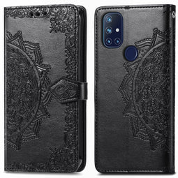 Mandala Bookcase voor de OnePlus Nord N10 5G - Zwart