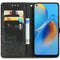Mandala Bookcase voor de Oppo A74 (4G) - Zwart