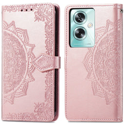 Mandala Bookcase voor de Oppo A79 - Rosé Goud