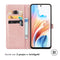 Mandala Bookcase voor de Oppo A79 - Rosé Goud
