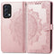 Mandala Bookcase voor de Oppo Find X3 Lite - Rosé Goud