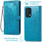 Mandala Bookcase voor de Oppo Find X3 Lite - Turquoise