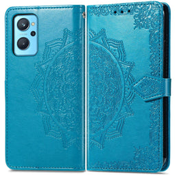Mandala Bookcase voor de Realme 9i - Turquoise