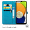 Mandala Bookcase voor de Samsung Galaxy A03 - Turquoise