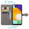 Mandala Bookcase voor de Samsung Galaxy A13 (5G) / A04s - Grijs