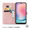 Mandala Bookcase voor de Samsung Galaxy A25 - Rose Gold