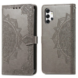 Mandala Bookcase voor de Samsung Galaxy A32 (5G) - Grijs
