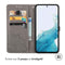 Mandala Bookcase voor de Samsung Galaxy A34 (5G) - Grijs