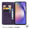 Mandala Bookcase voor de Samsung Galaxy A55 - Paars