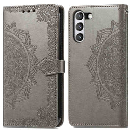 Mandala Bookcase voor de Samsung Galaxy S21 FE - Grijs