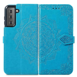 Mandala Bookcase voor de Samsung Galaxy S22 - Turquoise