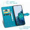 Mandala Bookcase voor de Samsung Galaxy S22 - Turquoise