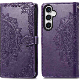 Mandala Bookcase voor de Samsung Galaxy S23 FE - Paars