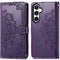 Mandala Bookcase voor de Samsung Galaxy S23 FE - Paars