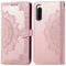 Mandala Bookcase voor de Sony Xperia 10 V - Rosé Goud