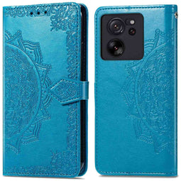 Mandala Bookcase voor de Xiaomi 13T / 13T Pro - Turquoise