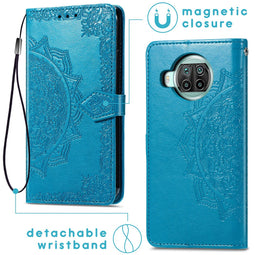 Mandala Bookcase voor de Xiaomi Mi 10T Lite - Turquoise