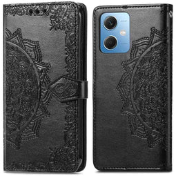 Mandala Bookcase voor de Xiaomi Redmi Note 12 - Zwart