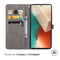 Mandala Bookcase voor de Xiaomi Redmi Note 13 (5G) - Grijs