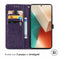 Mandala Bookcase voor de Xiaomi Redmi Note 13 (5G) - Paars
