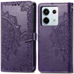 Mandala Bookcase voor de Xiaomi Redmi Note 13 Pro (5G) / Poco X6 - Paars