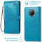 Mandala Bookcase voor de Xiaomi Redmi Note 9T (5G) - Turquoise