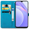 Mandala Bookcase voor de Xiaomi Redmi Note 9T (5G) - Turquoise