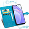Mandala Bookcase voor de Xiaomi Redmi Note 9T (5G) - Turquoise