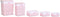 Mandenset DKD Home Decor Roze Polyester Kinderen vlechtwerk (44 x 34 x 56 cm)