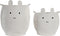 Mandenset DKD Home Decor Wit Kinderen Dier 35 x 35 x 49 cm (2 Stuks)