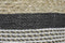 Mandenset Malibu - zwart/naturel/wit - raffia/zeegras - set van 3