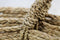 Mandenset Malibu - zwart/naturel/wit - raffia/zeegras - set van 3