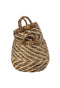 Mandenset - naturel/wit - waterhycinth - set van 2