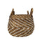 Mandenset - naturel/wit - waterhycinth - set van 2
