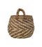 Mandenset - naturel/wit - waterhycinth - set van 2