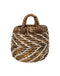 Mandenset - naturel/wit - waterhycinth - set van 2