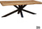 Mango Coffee Table Live Edge 120 3+3cm with Spiderleg
