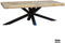 Mango Coffeetable 3+3 top with Spider Leg
