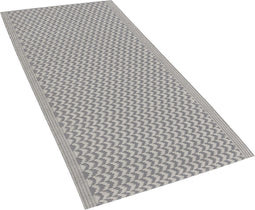 MANGO - Outdoor kleed - Grijs - 60 x 90 cm - Polypropyleen