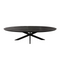 Mangoe Eettafel Brandy Black | 180 cm | Ovaal